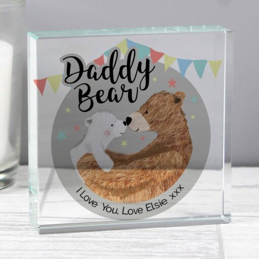 (product) Personalised Daddy Bear Crystal Token