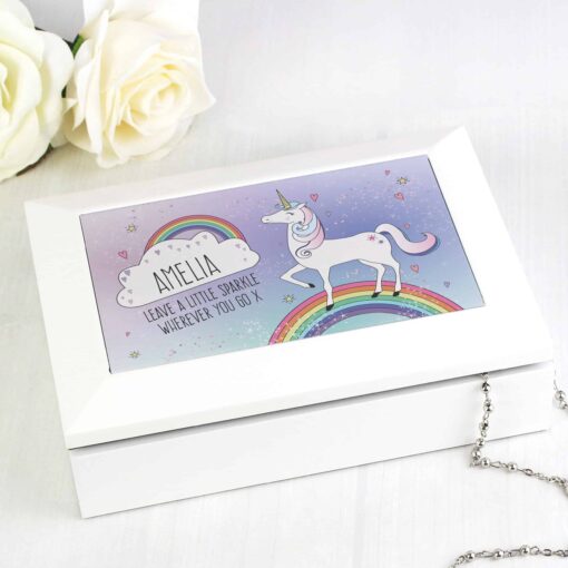 (product) Personalised Unicorn Jewellery Box