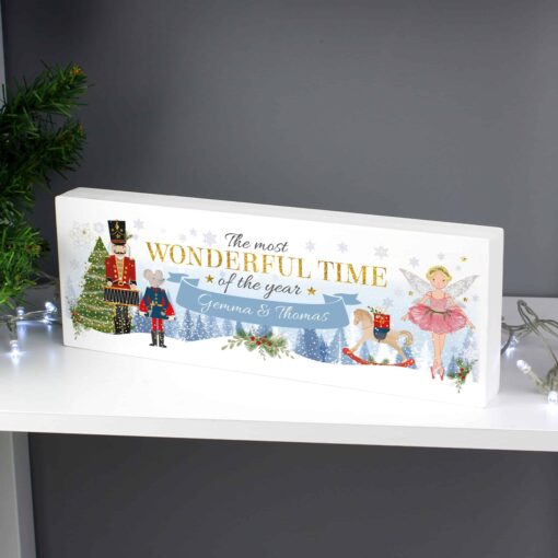 (product) Personalised Nutcracker Wooden Block Sign