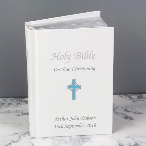 (product) Personalised Blue Cross Bible