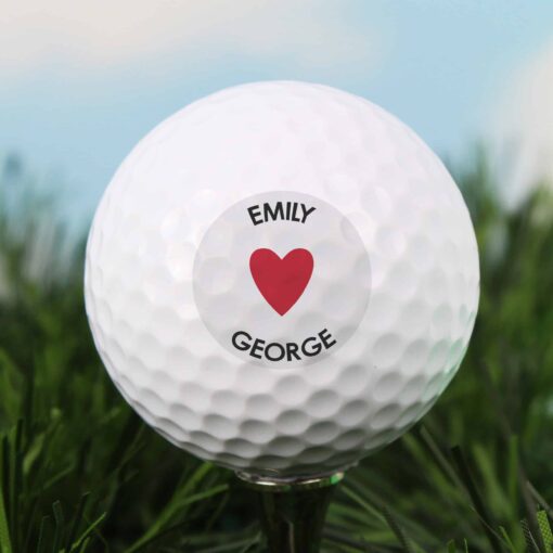 (product) Personalised Heart Golf Ball