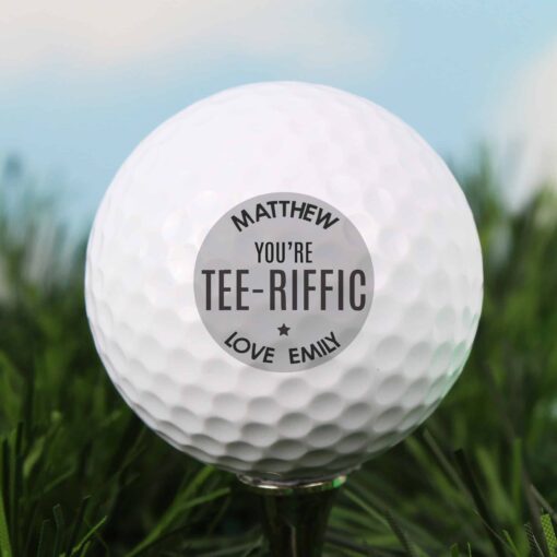 (product) Personalised Tee-riffic Golf Ball