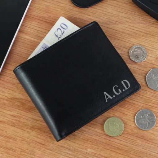 (product) Personalised Initial Leather Wallet
