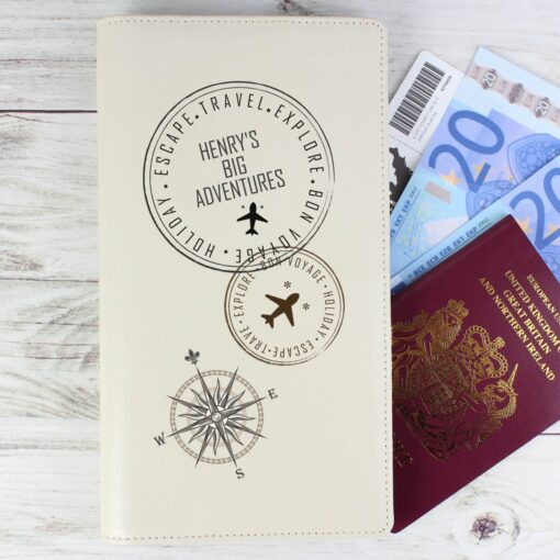 (product) Personalised Stamp Travel Document Holder