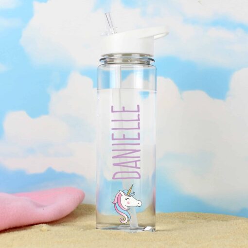 (product) Personalised Unicorn Island Water Bottle