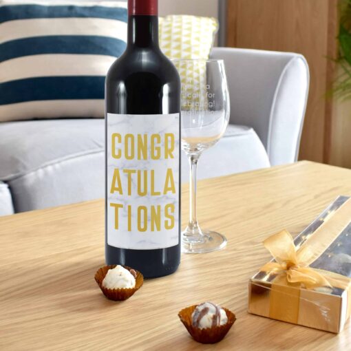 (product) Congratulations Red Wine Gift Set