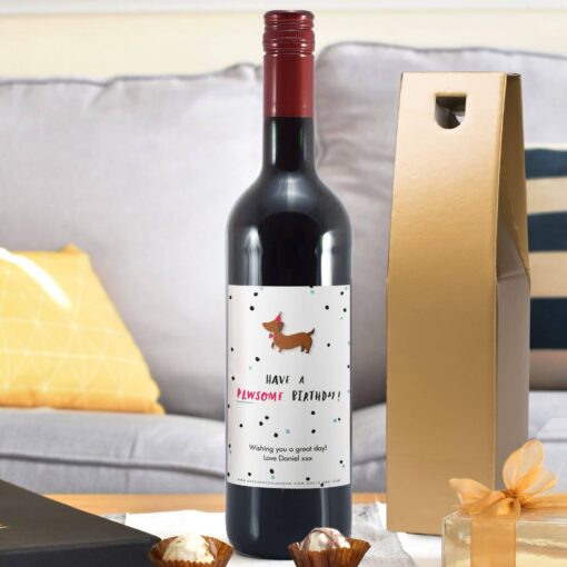 (product) HotchPotch Pawsome Birthday Red Wine