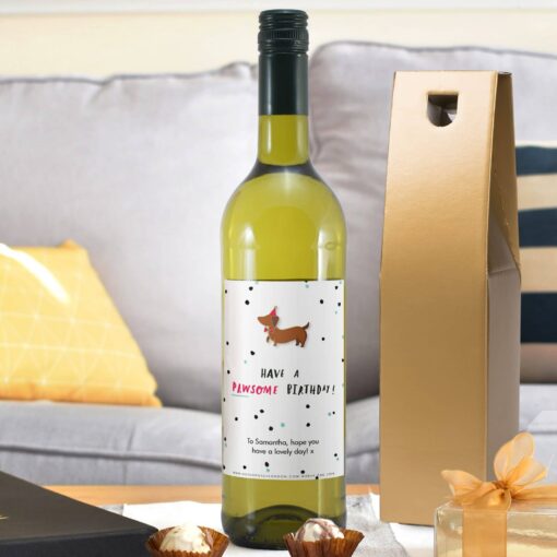 (product) HotchPotch Pawsome Birthday White Wine