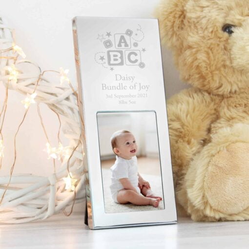 (product) Personalised ABC Small 2x3 Silver Photo Frame