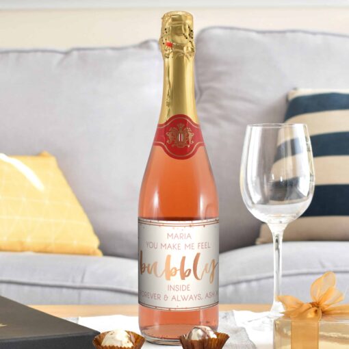 (product) Personalised Bubbly Sparkling Ros√©