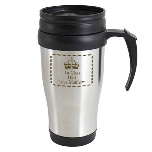 (product) Personalised Crown Travel Mug