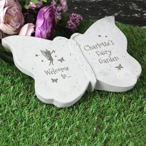 (product) Personalised Fairy Garden Butterfly Ornament