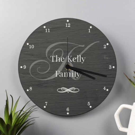 (product) Personalised Family Glass Clock