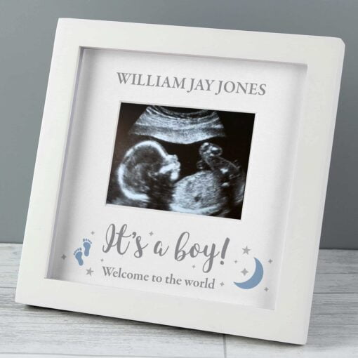(product) Personalised 'It's A Boy' Baby Scan Frame