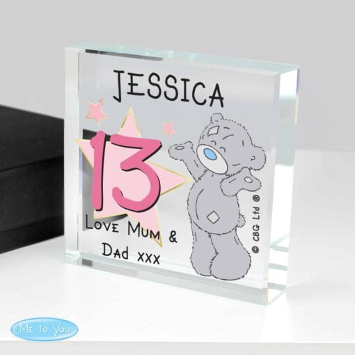 (product) Personalised Me To You Sparkle & Shine Birthday Large Crystal Token