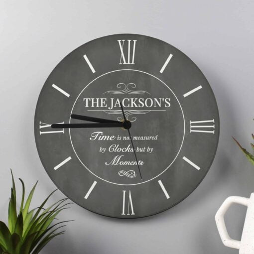 (product) Personalised Measured In Moments Glass Clock