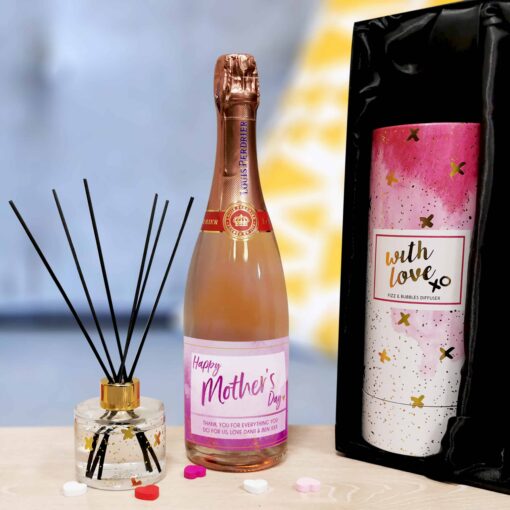 (product) Personalised Mother's Day Prosecco & Reed Diffuser Gift Set