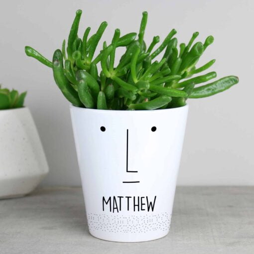 (product) Personalised 'Mr Face' Plant Pot