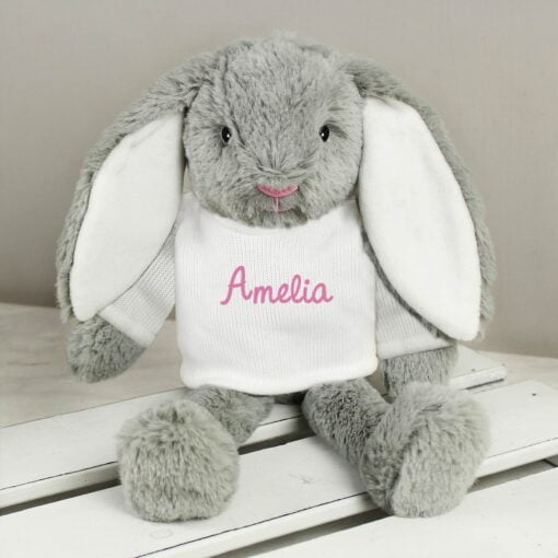 (product) Personalised Name Only Bunny Rabbit - Pink