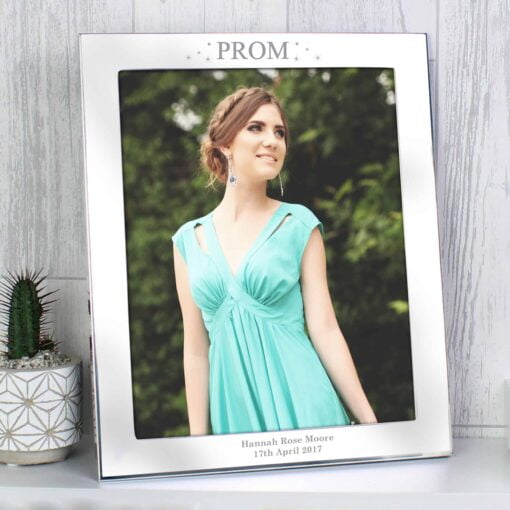 (product) Personalised Prom Night 8x10 Silver Photo Frame