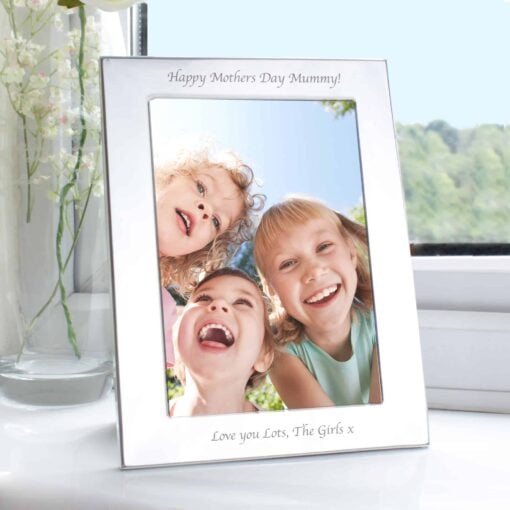 (product) Personalised Silver 5x7 Photo Frame