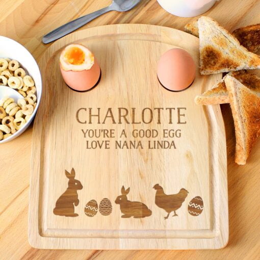 (product) Personalised Spring Egg & Toast Board