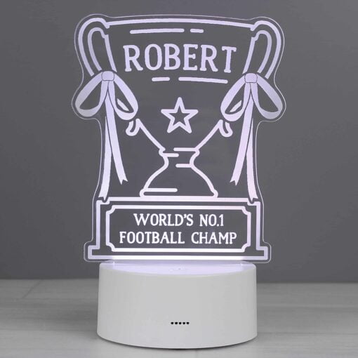 (product) Personalised Trophy LED Colour Changing Night Light