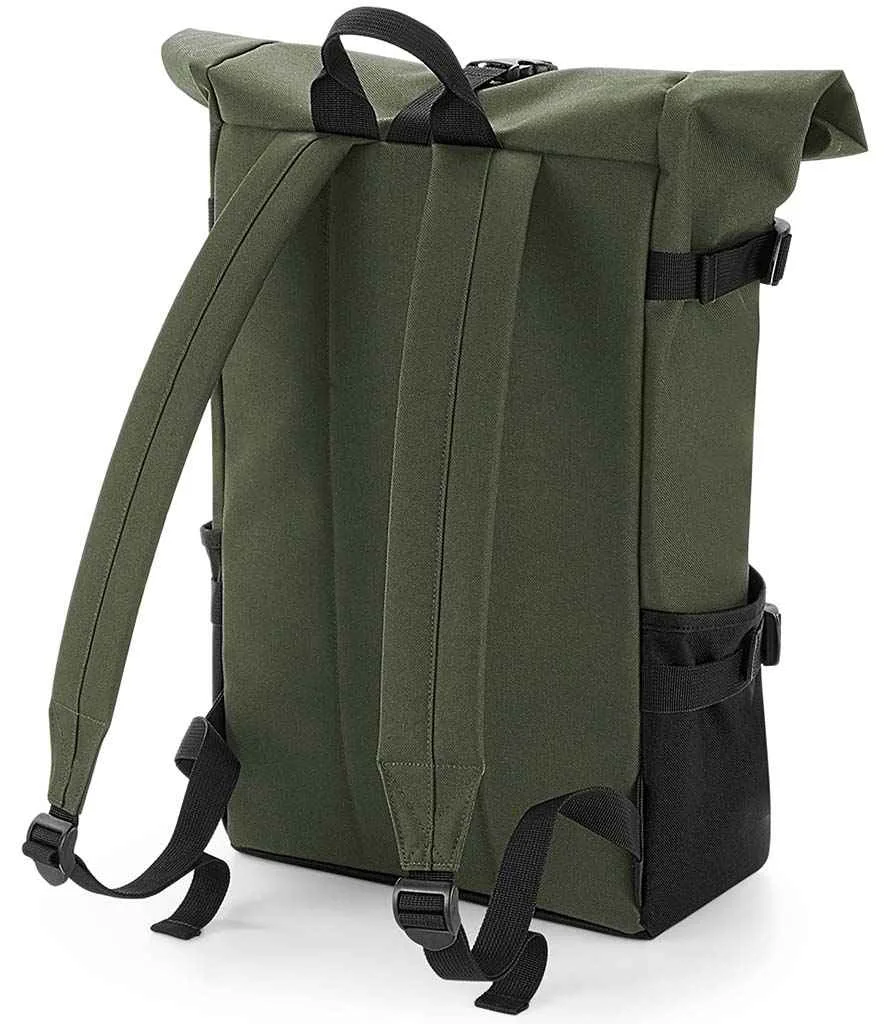 BagBase Block Roll-Top Backpack