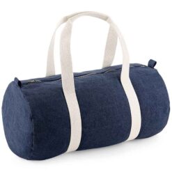 BagBase Denim Barrel Bag