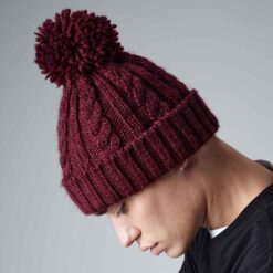 Beechfield Cable Knit Melange Beanie