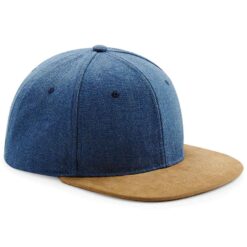 Beechfield Suede Peak Snapback Cap