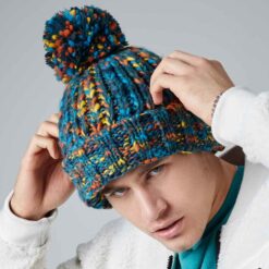 Beechfield Twister Pom Pom Beanie