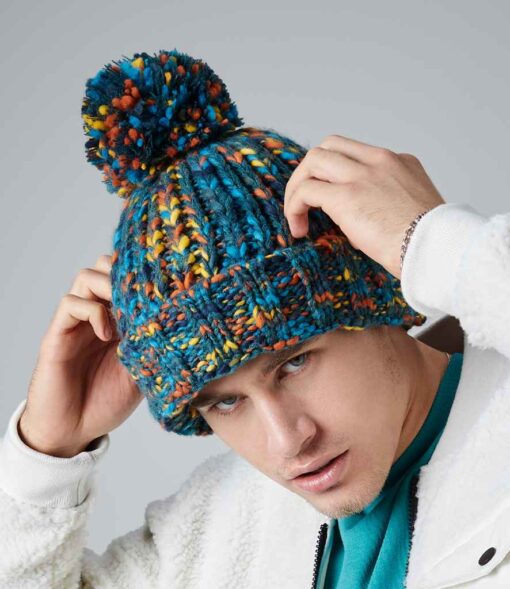 Beechfield Twister Pom Pom Beanie