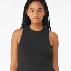 Bella Ladies Racer Back Cropped Tank Top