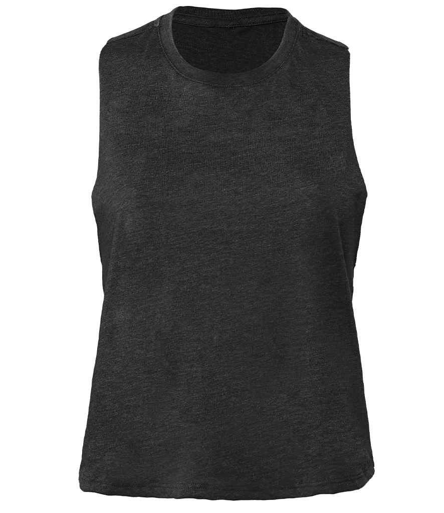 Bella Ladies Racer Back Cropped Tank Top