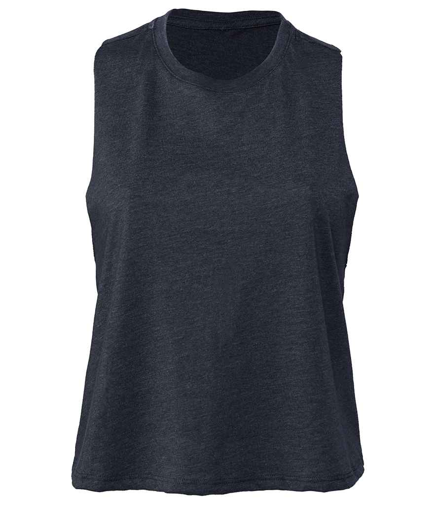 Bella Ladies Racer Back Cropped Tank Top