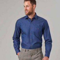 Brook Taverner Jasper Long Sleeve Chambray Shirt