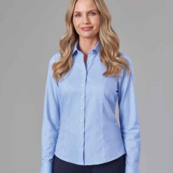 Brook Taverner Ladies Aspen Long Sleeve Oxford Shirt