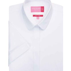 Brook Taverner Ladies Soave Short Sleeve Poplin Shirt