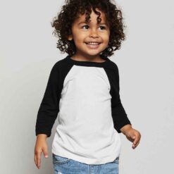 Canvas Toddler 3/4 Sleeve Baseball T-Shirt