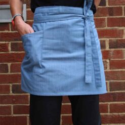 Dennys Cross Dyed Denim Waist Apron with Pocket