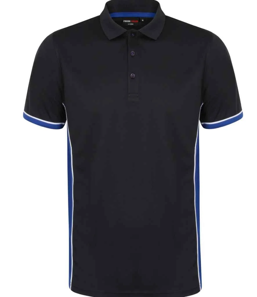 Finden and Hales Contrast Panel Polo Shirt