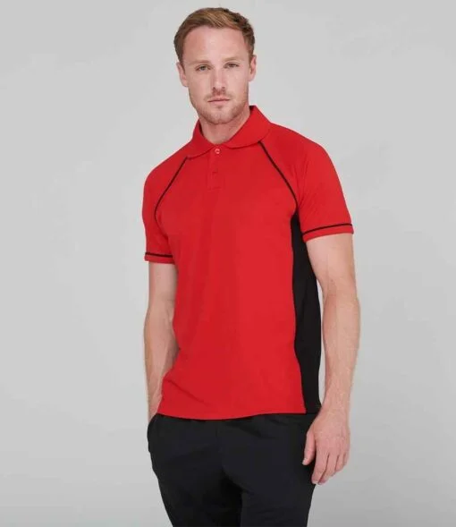 Finden and Hales Performance Panel Polo Shirt