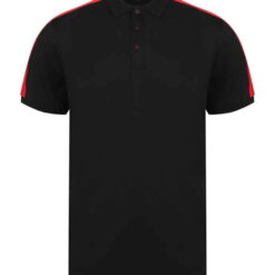 Finden and Hales Unisex Contrast Panel Piqué Polo Shirt