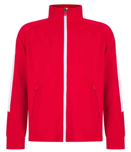 Finden + Hales Kids Knitted Tracksuit Top - Red/White, 13