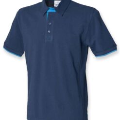 Front Row Contrast Cotton Piqué Polo Shirt