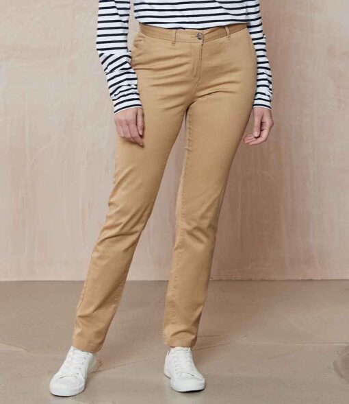 Front Row Ladies Stretch Chino Trousers