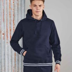 Front Row Unisex Striped Cuff Hoodie