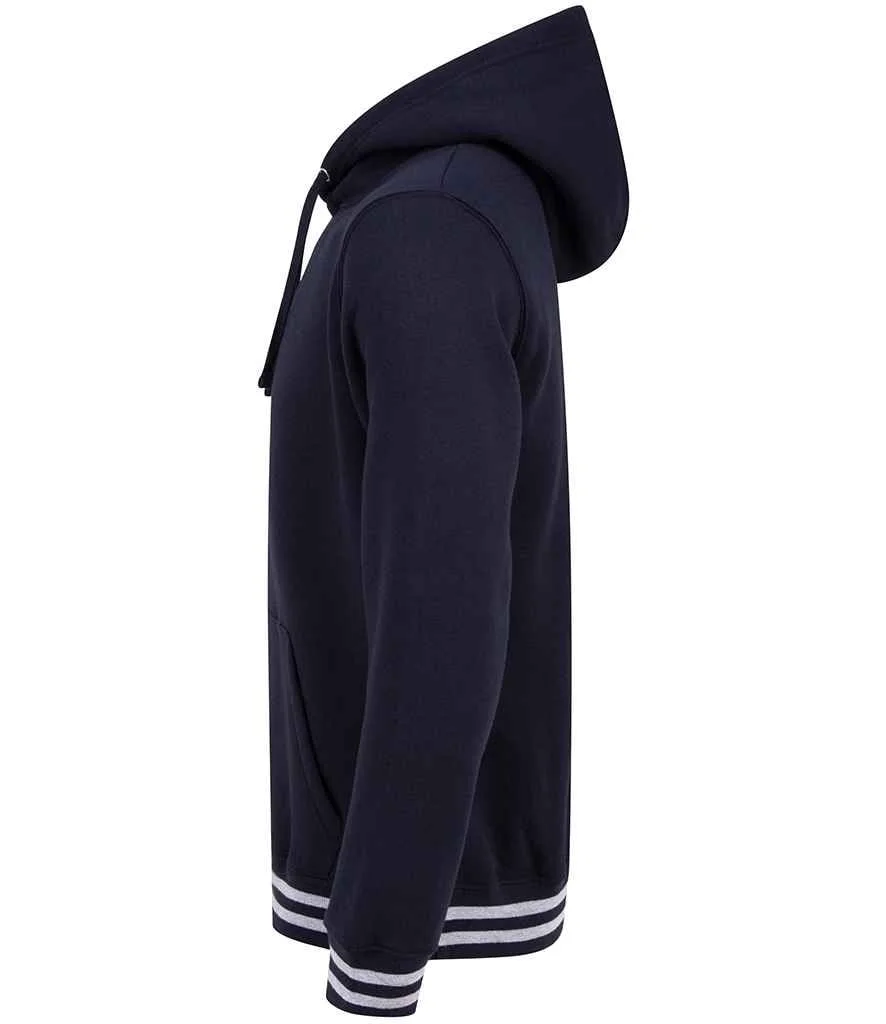 Front Row Unisex Striped Cuff Hoodie