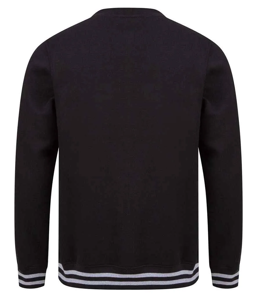 Front Row Unisex Striped Cuff Sweatshirt